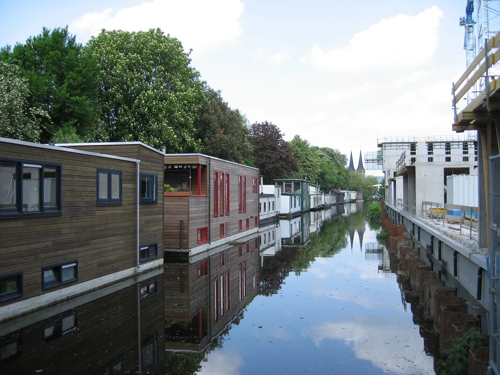 A canal in Delft.
