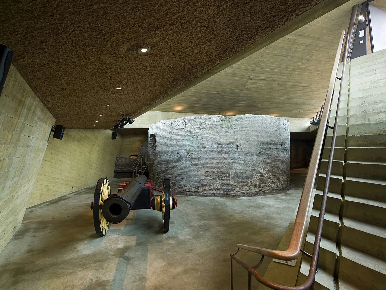 The visitor centre inside the Bastion Baselaar, Den Bosch.