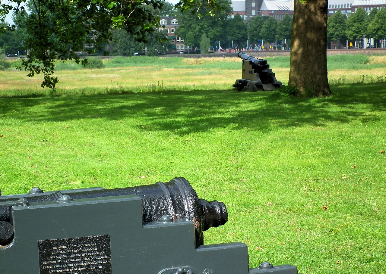 A cannon on Bastion Oranje, Den Bosch.