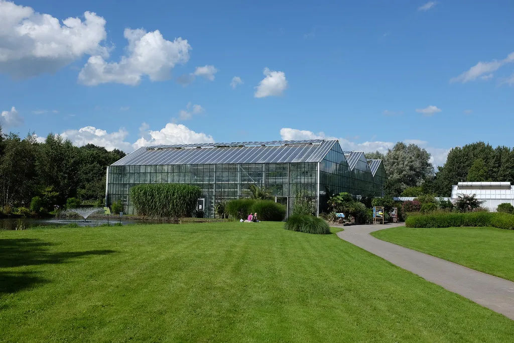 The glasshouse at the Botanic Gardens, Utrecht.