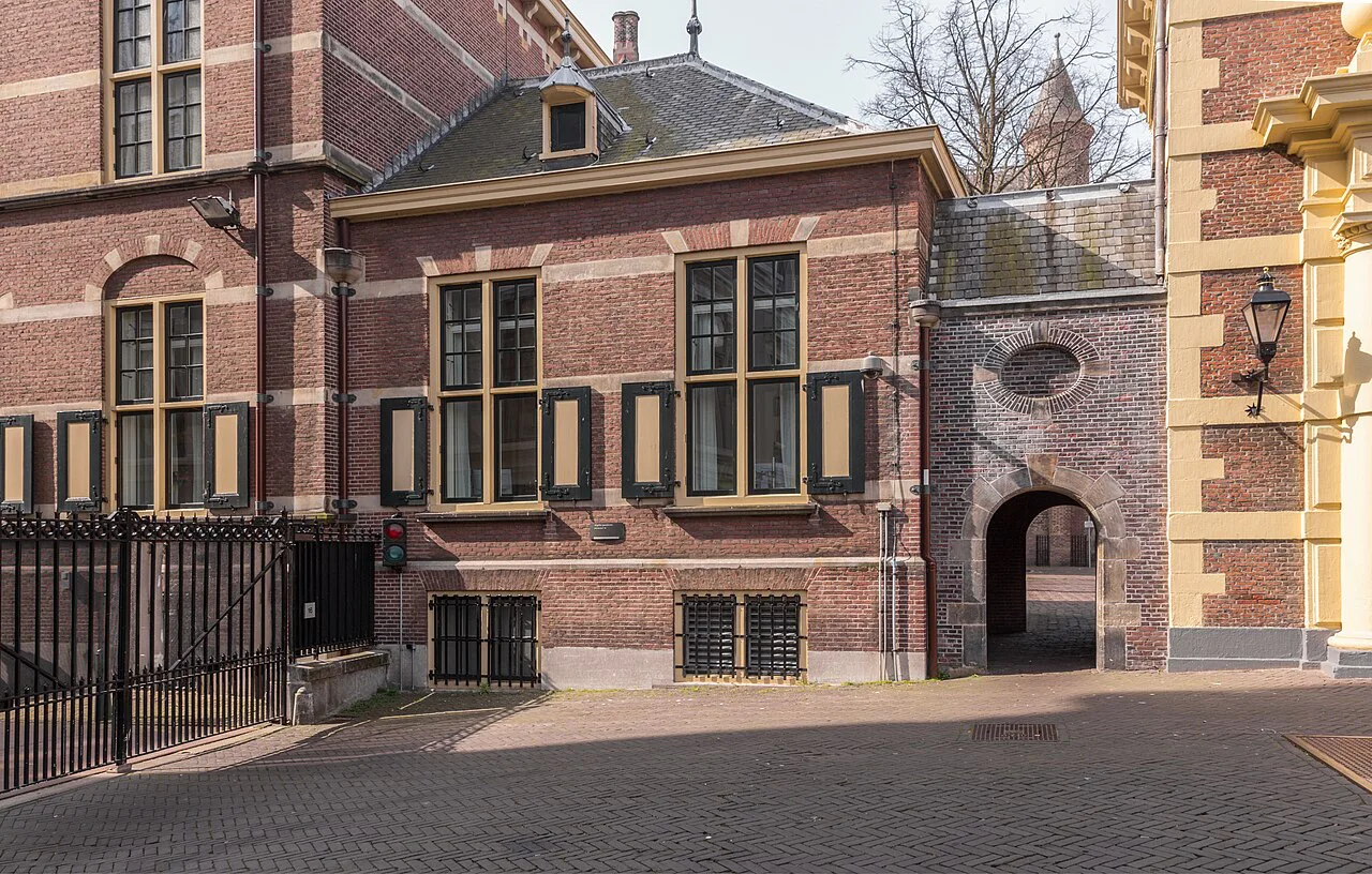 A gateway in the Binnenhof, The Hague.
