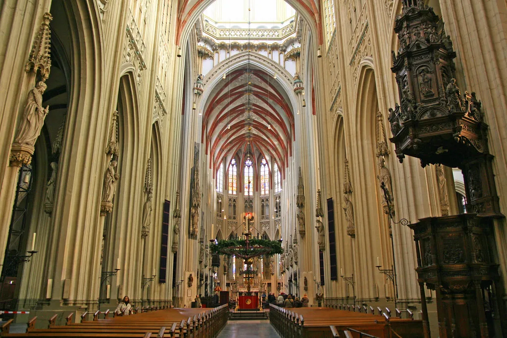 The nave of St John's Cathedral, Den Bosch.