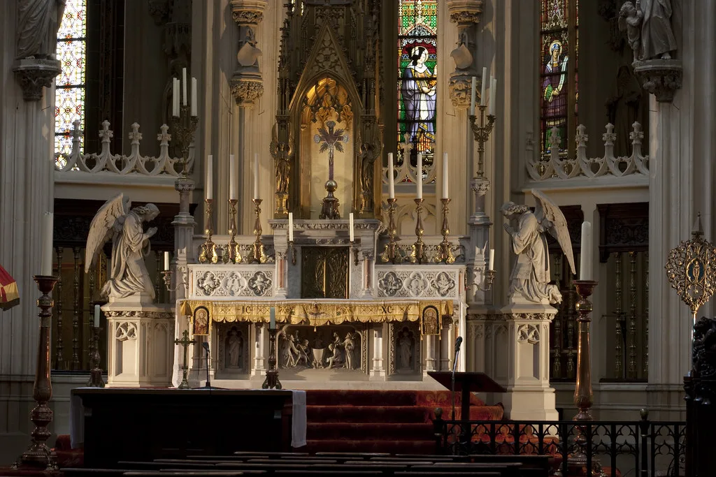 The high altar of St John's Cathedral, Den Bosch.