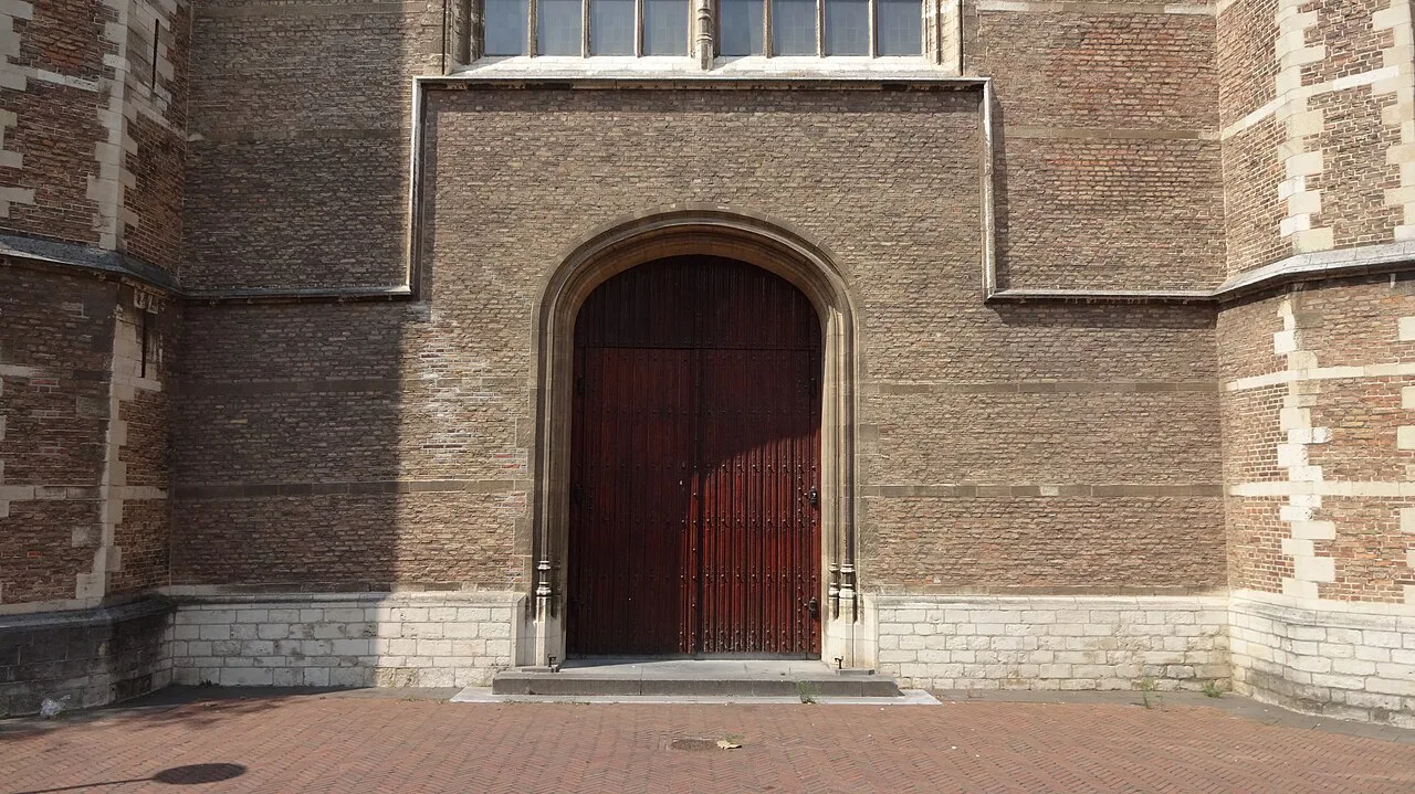 A doorway of the Grote of Sint-Laurenskerk, Rotterdam.