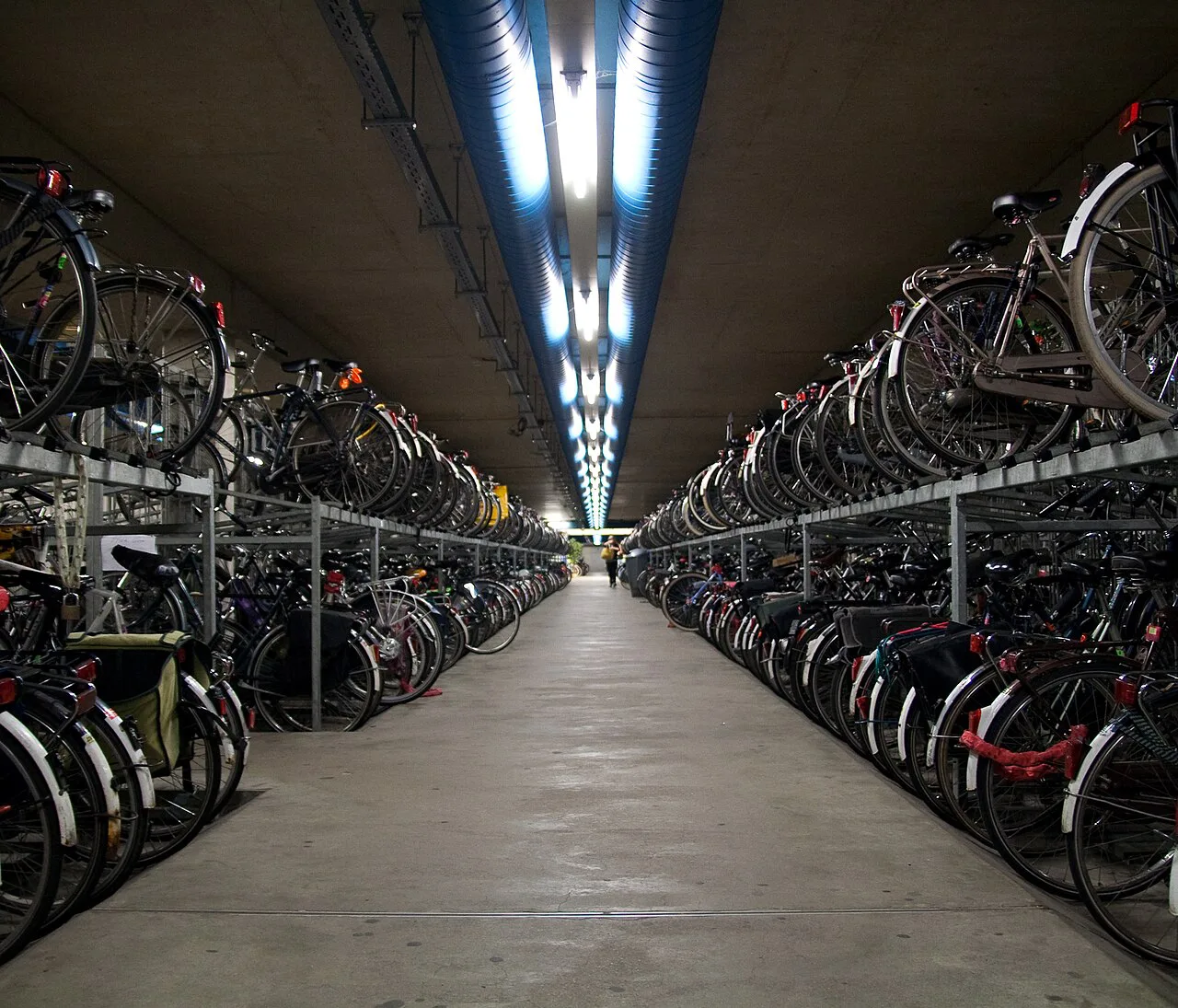 The bicycle parking at Utrecht Centraal.