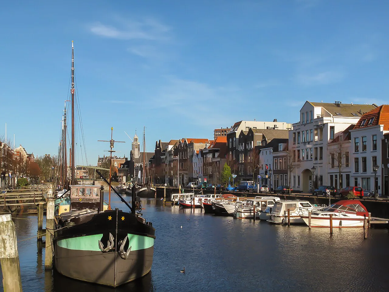 The harbour at Delfshaven, Rotterdam.