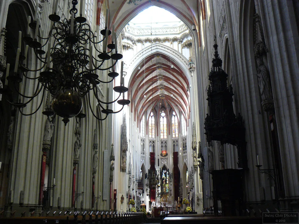 The nave of St John's Cathedral, Den Bosch.