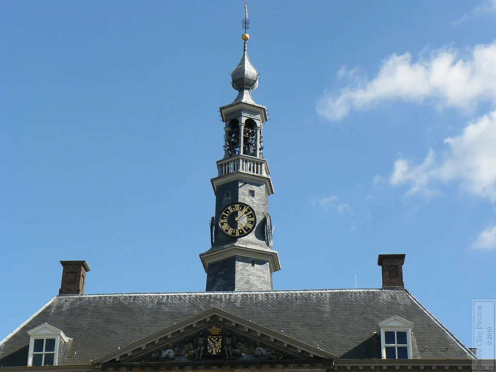 The carillon tower of the Stadhuis, Den Bosch.