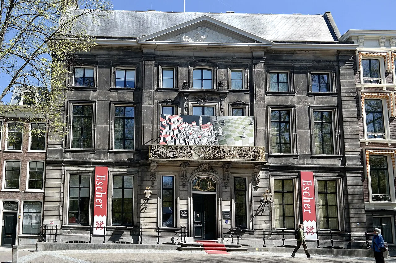 Escher in Het Paleis on the Lange Voorhout, The Hague.