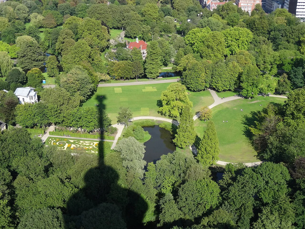 Het Park seen from the Euromast, Rotterdam.