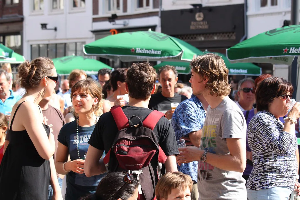Crowds at a festival in Den Bosch.