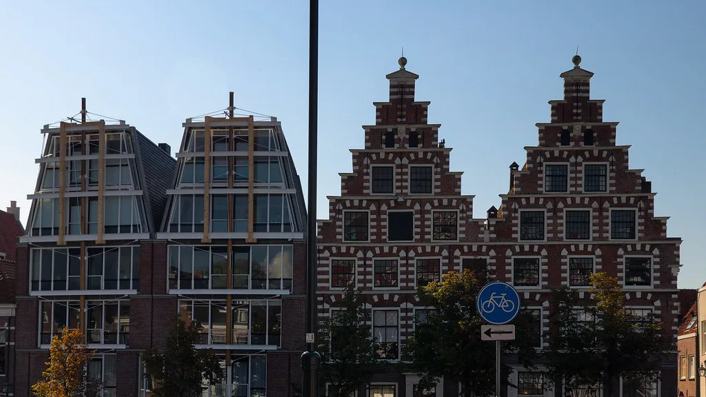 Stepped-gable houses in Haarlem.