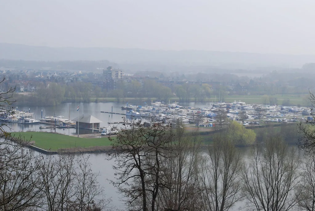 Maastricht and the Maas seen from the Sint-Pietersberg, near Fort Sint Pieter.