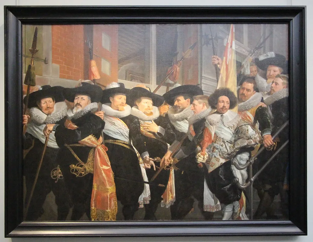 A Frans Hals civic guard portrait in the Frans Hals Museum, Haarlem.