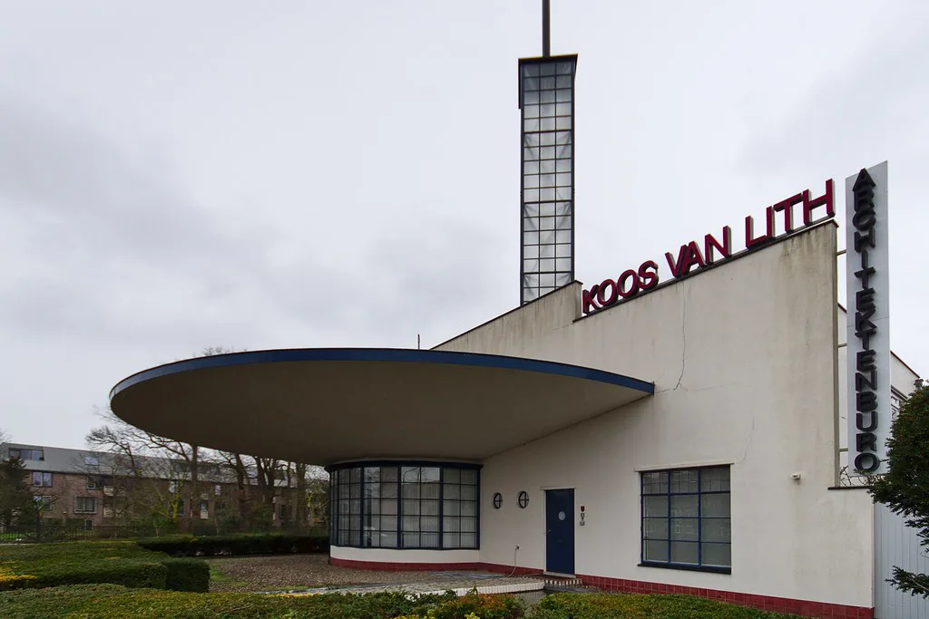The Koos van Lith building, a modernist landmark in Nijmegen.
