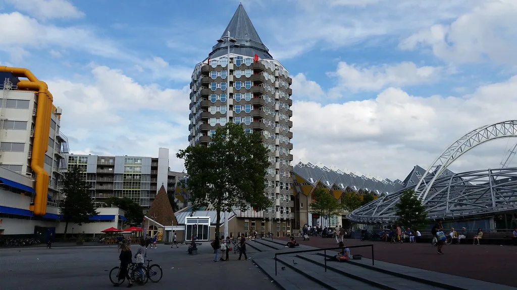 The Blaak and the Pencil (Blaaktoren), Rotterdam.