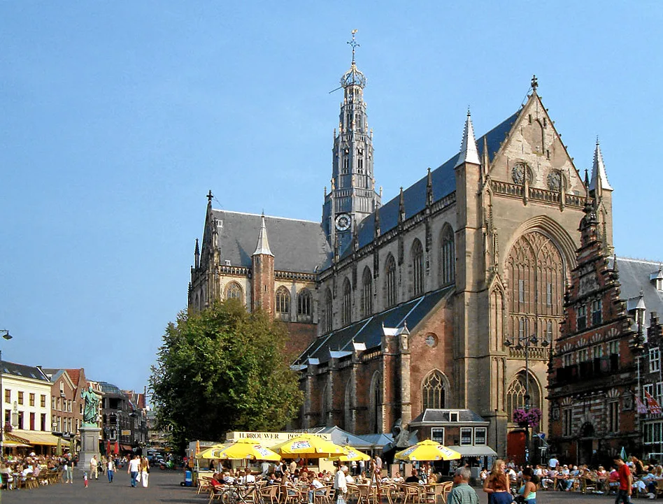 The Grote Kerk on the Grote Markt, Haarlem.