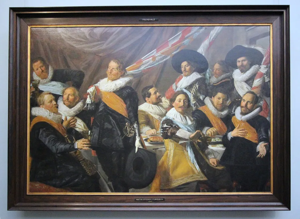 A Frans Hals civic guard portrait in the Frans Hals Museum, Haarlem.