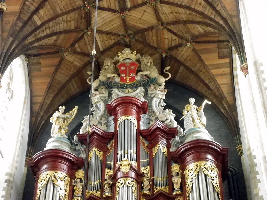 The Müller organ in the Grote Kerk, Haarlem.