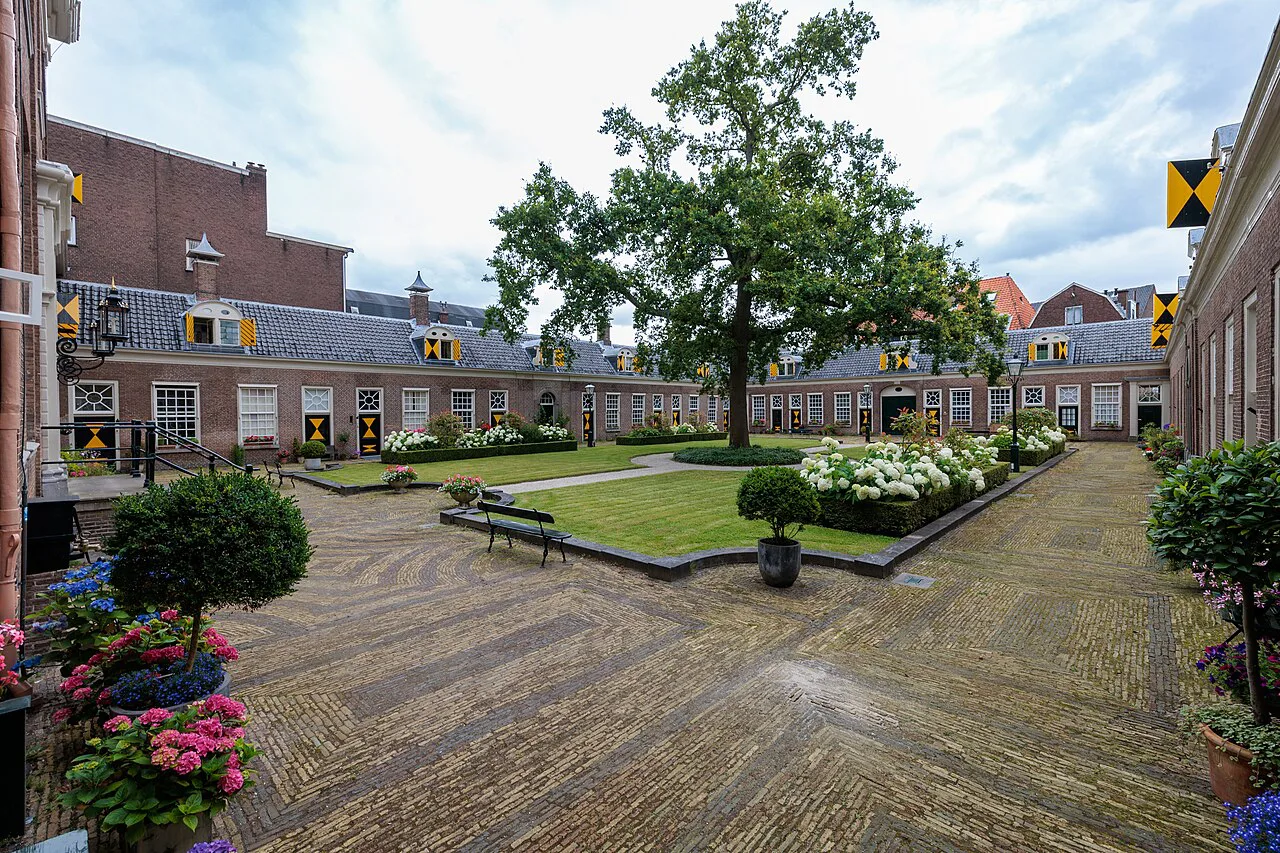 The garden of the Hofje van Staats, Haarlem.