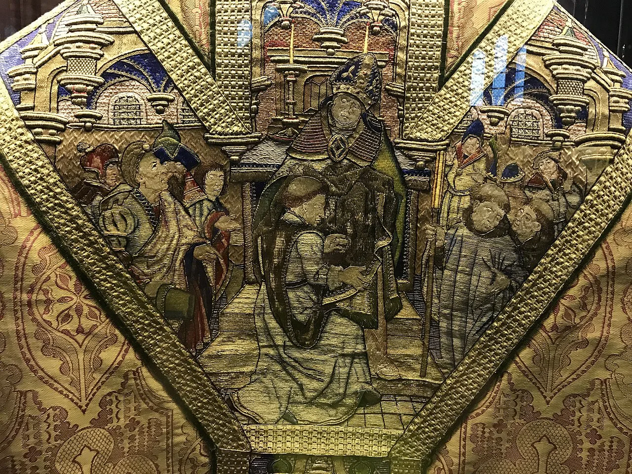 Historic vestments in the Cathedral of St Bavo, Haarlem.