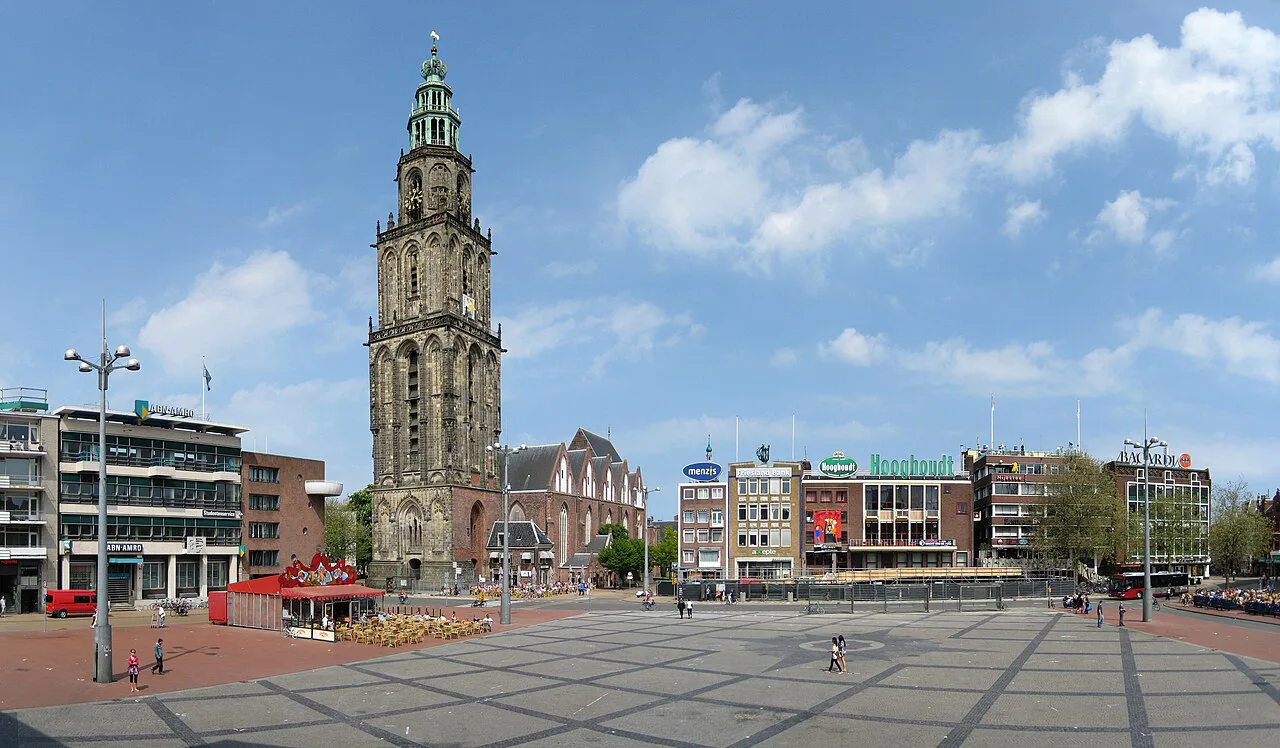The Grote Markt and the Martinitoren, Groningen.