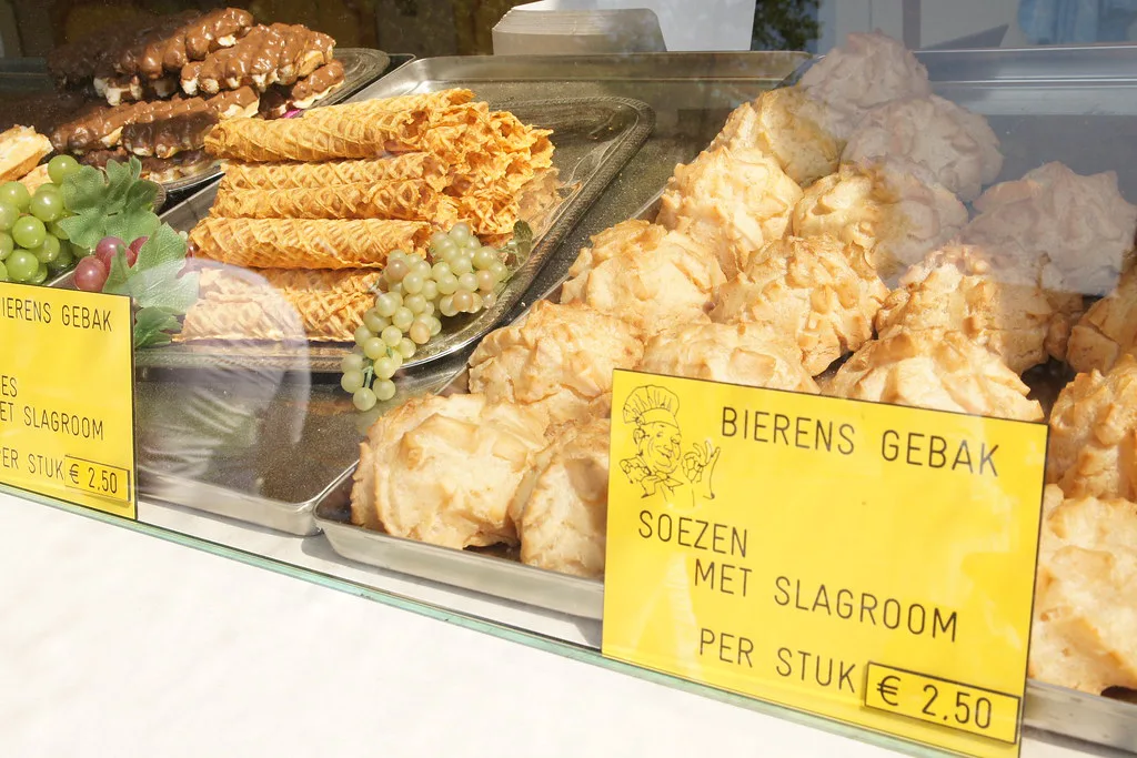 Pastries at a bakery stall in Nijmegen.