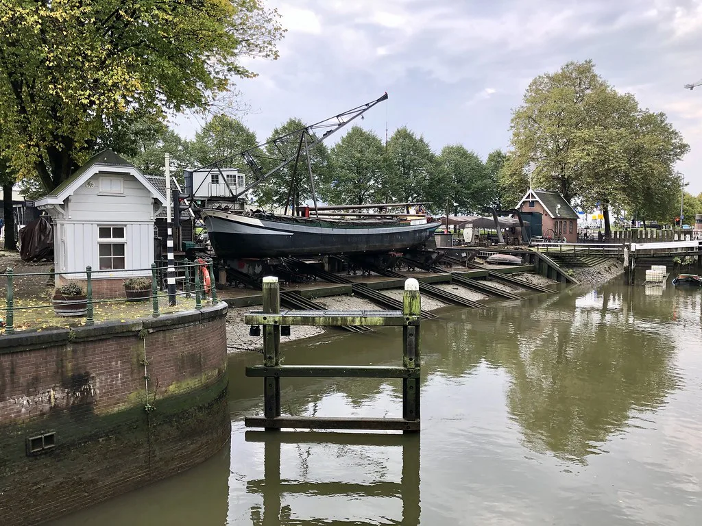 A dry dock in the Oude Haven, Rotterdam.