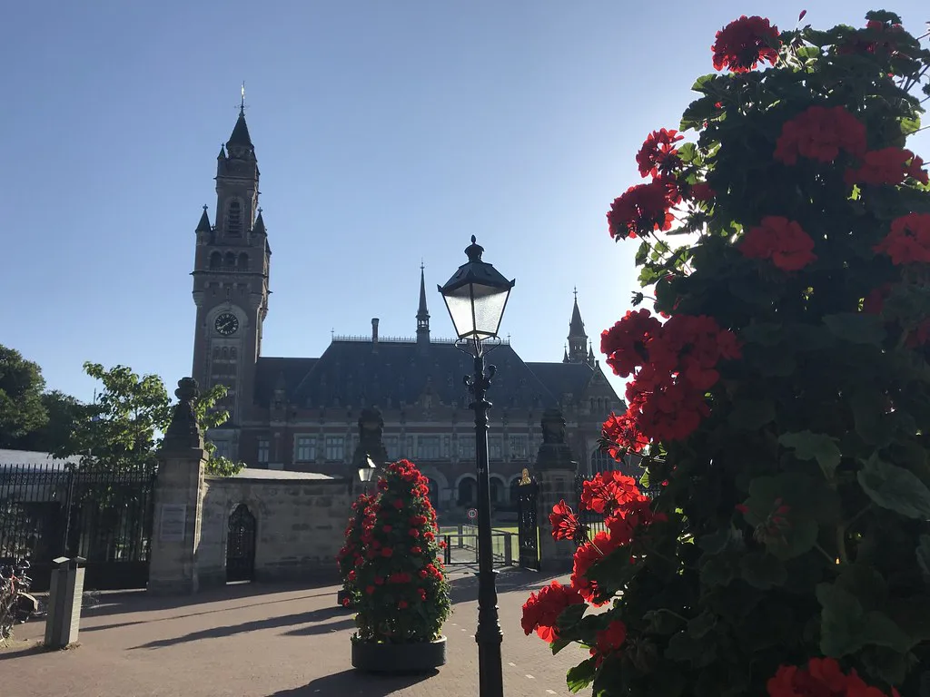 The Peace Palace gardens, The Hague.