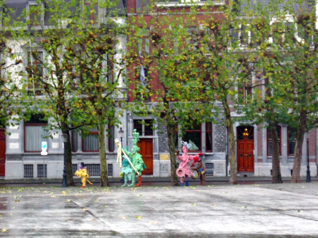 Statues on the Vrijthof, Maastricht.