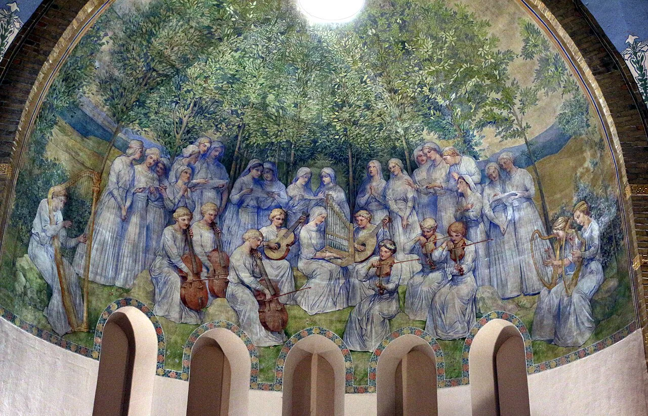 Frescoes in the Jheronimus Bosch Art Center, Den Bosch.