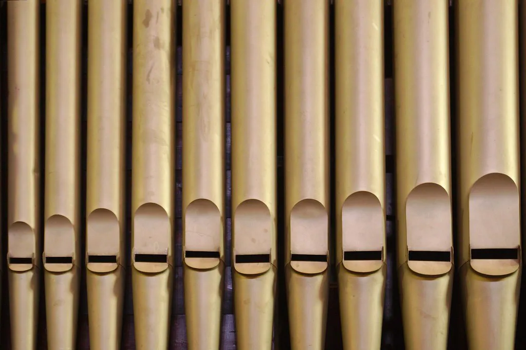 Organ pipes in the Jheronimus Bosch Art Center, Den Bosch.