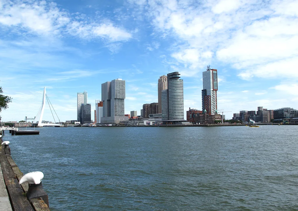 Kop van Zuid across the Maas, Rotterdam.
