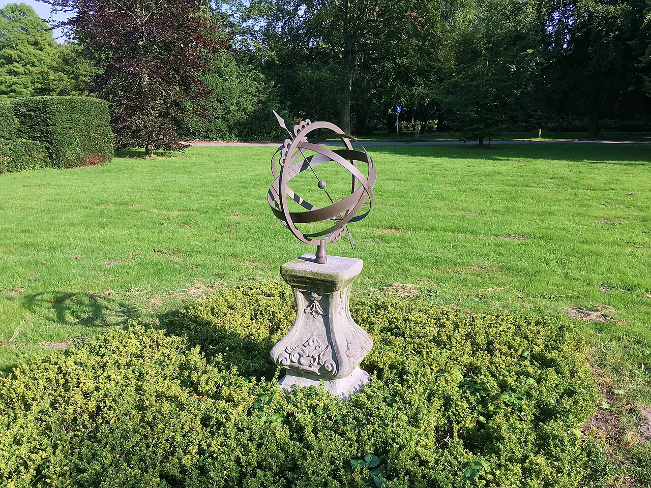 A sundial in Landgoed Clingendael, The Hague.