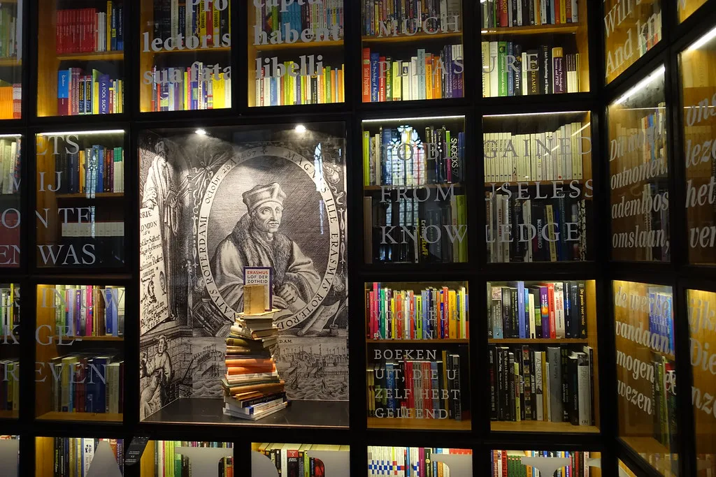 Books in the Laurenskerk, Rotterdam.