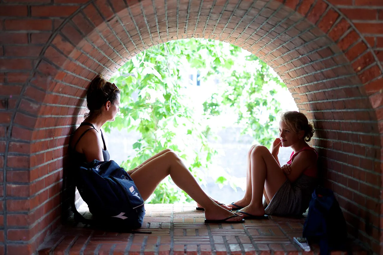 An arched passage at Ledig Erf, Utrecht.