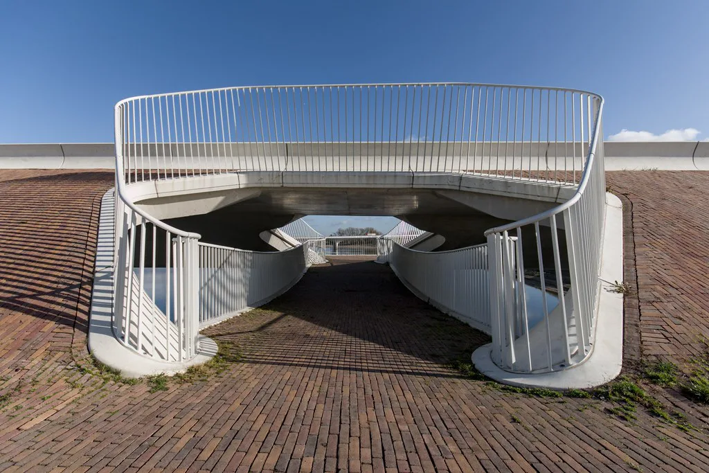 A pedestrian bridge in Nijmegen.