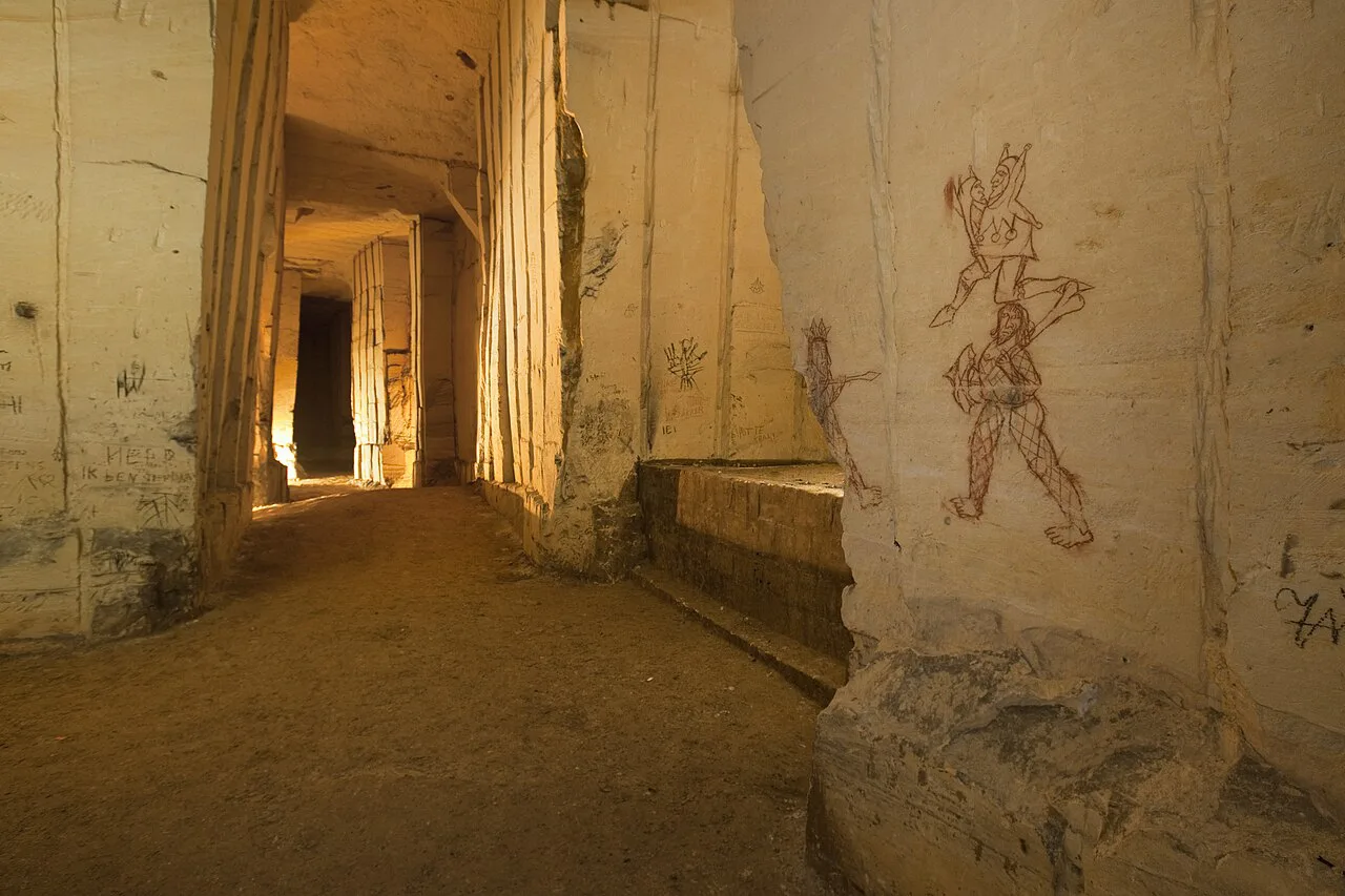 Inside the marl caves of Maastricht.