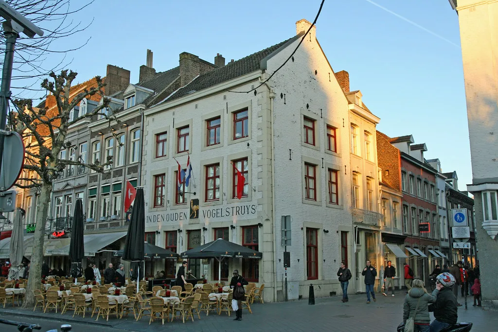 Café terraces on the Vrijthof, Maastricht.