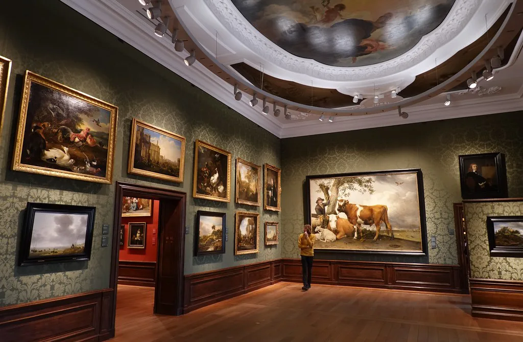 A gallery in the Mauritshuis, The Hague.