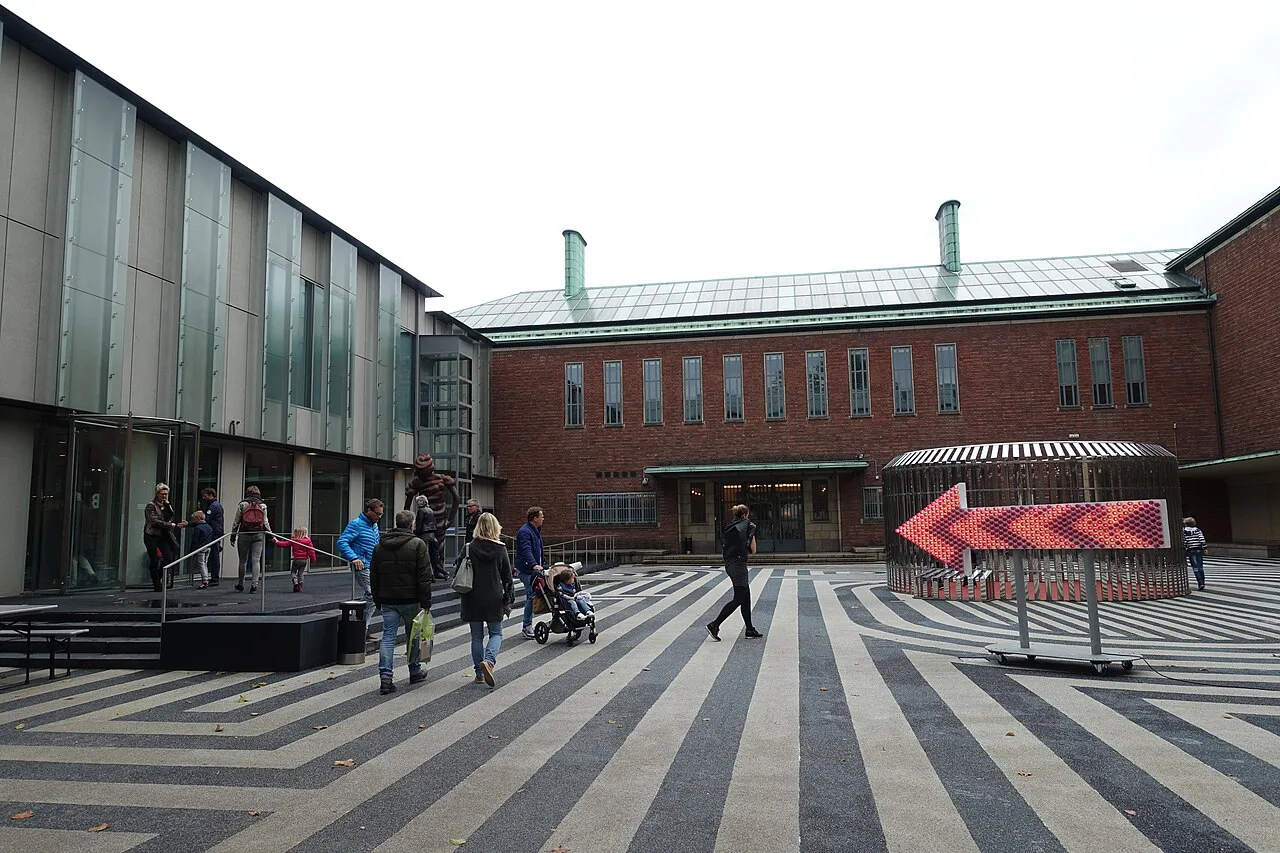 The entrance plaza of Museum Boijmans Van Beuningen, Rotterdam.