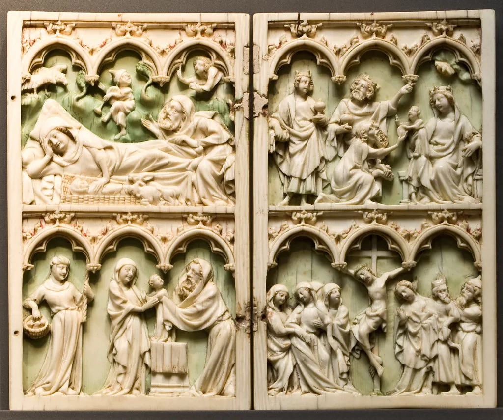 An ivory diptych in Museum Catharijneconvent, Utrecht.