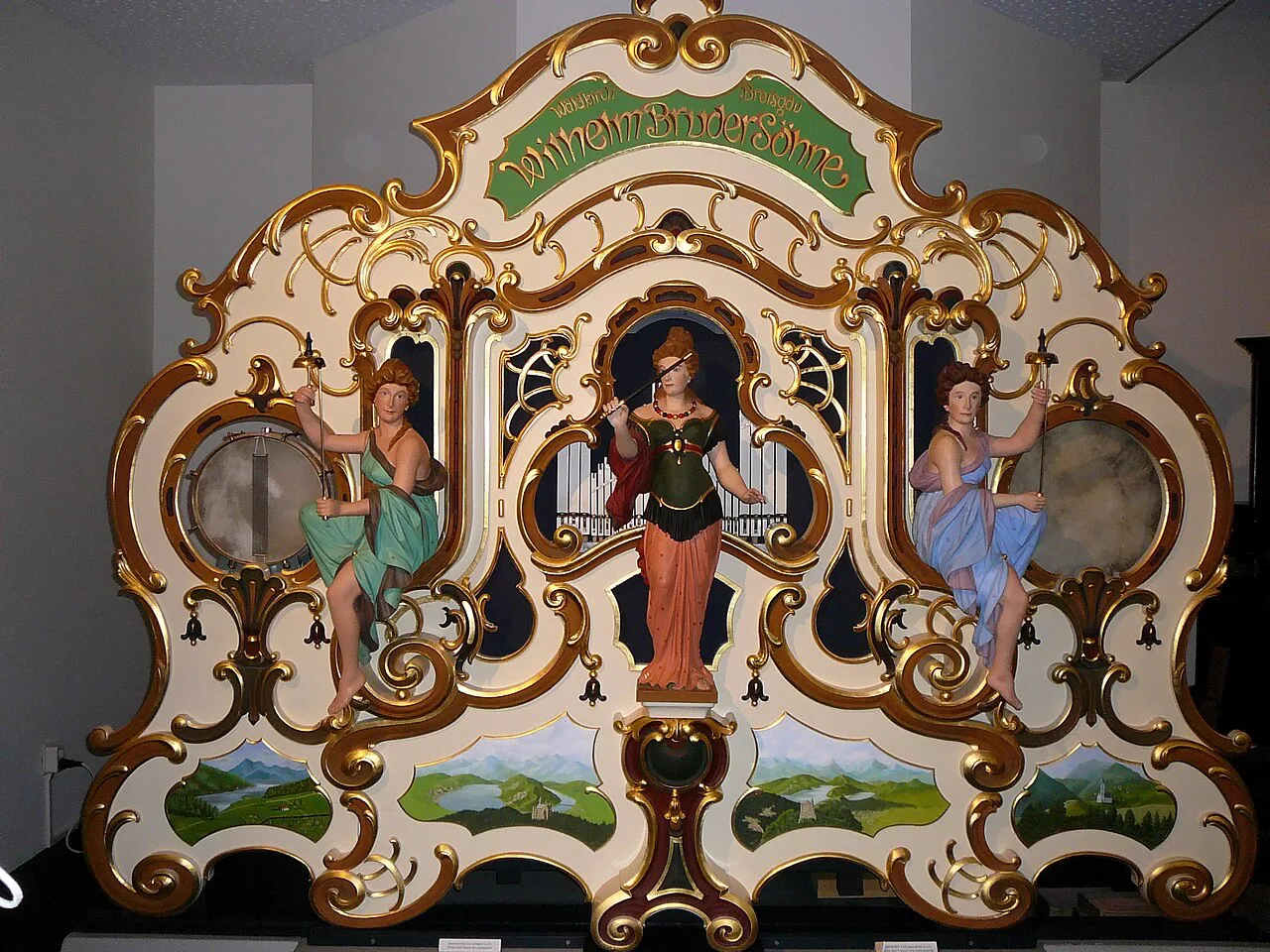 A Wilhelm Bruder Söhne fairground organ in Museum Speelklok, Utrecht.