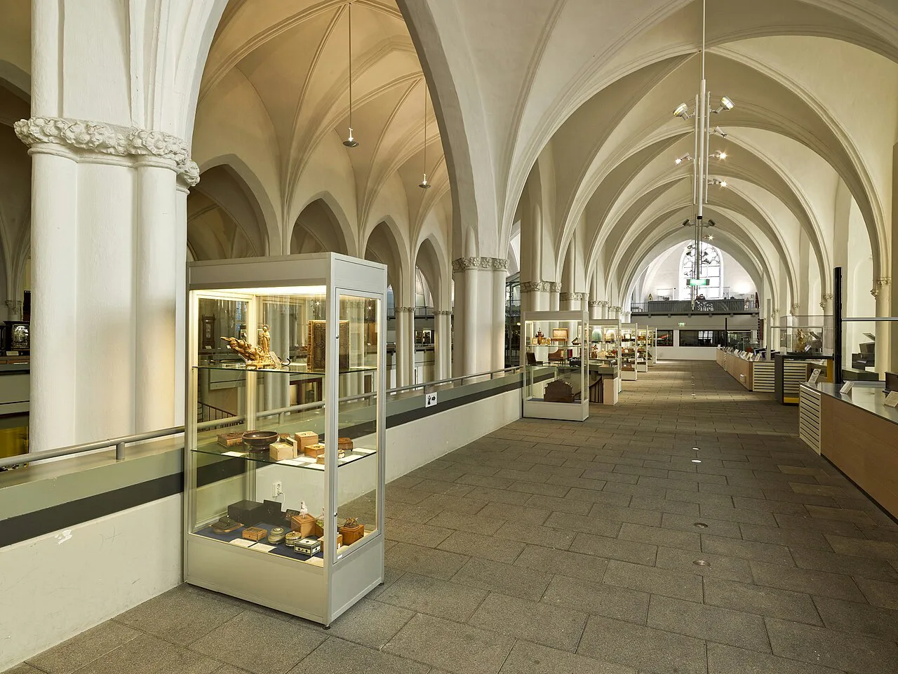 The interior of Museum Speelklok in the Buurkerk, Utrecht.