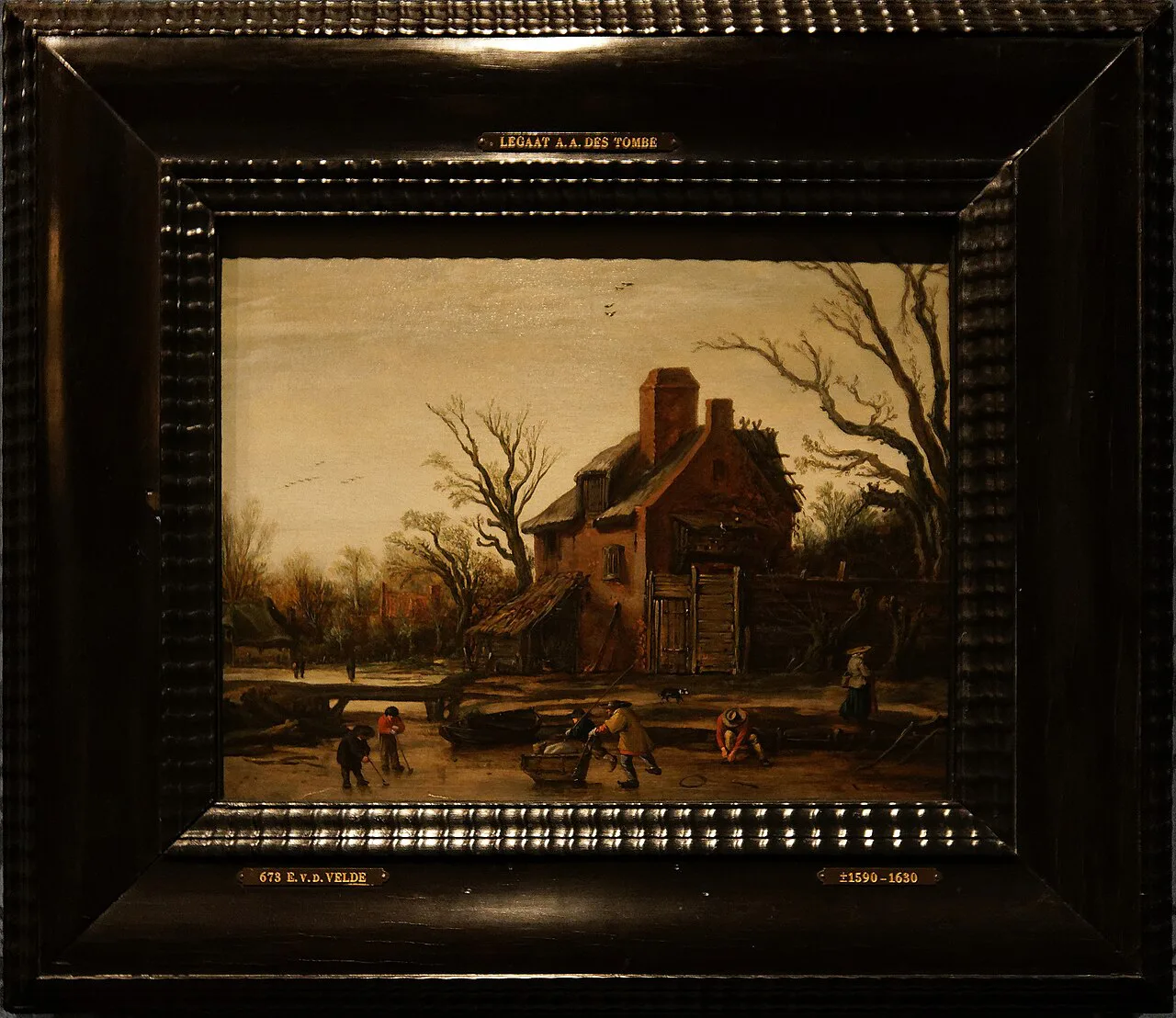 A painting by Esaias van de Velde in the Mauritshuis, The Hague.