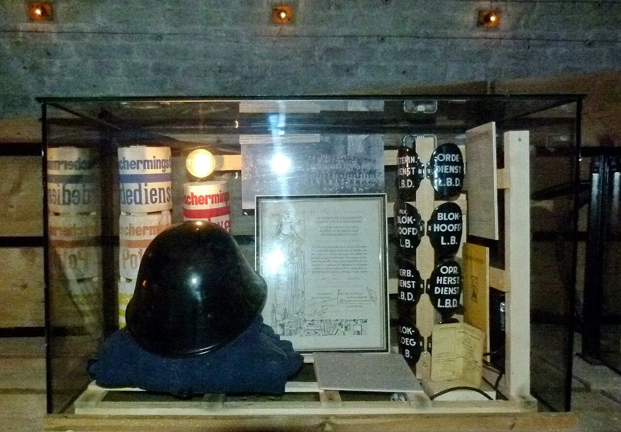 A display in the Shelter Museum, Maastricht.