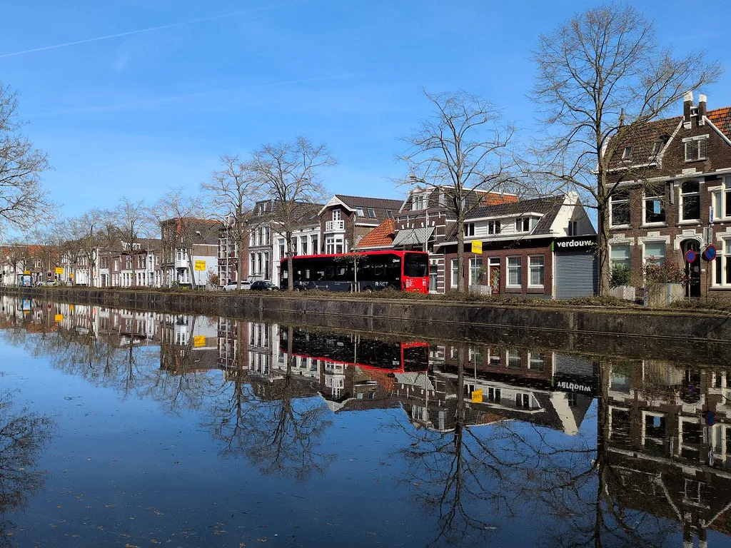A canal reflection in Gouda.