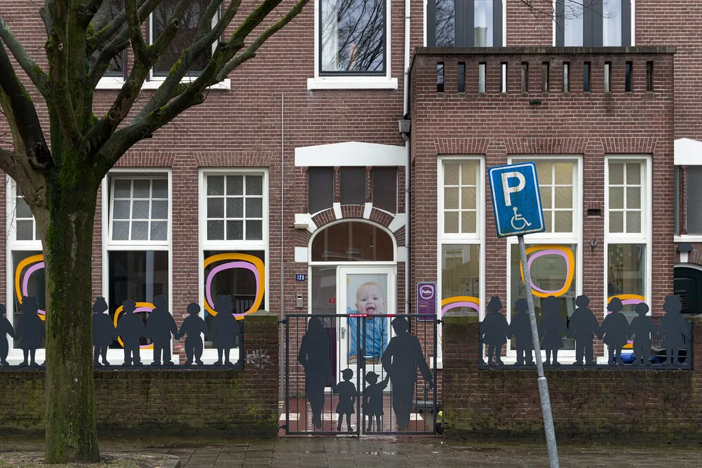 A mural on a house in Nijmegen.