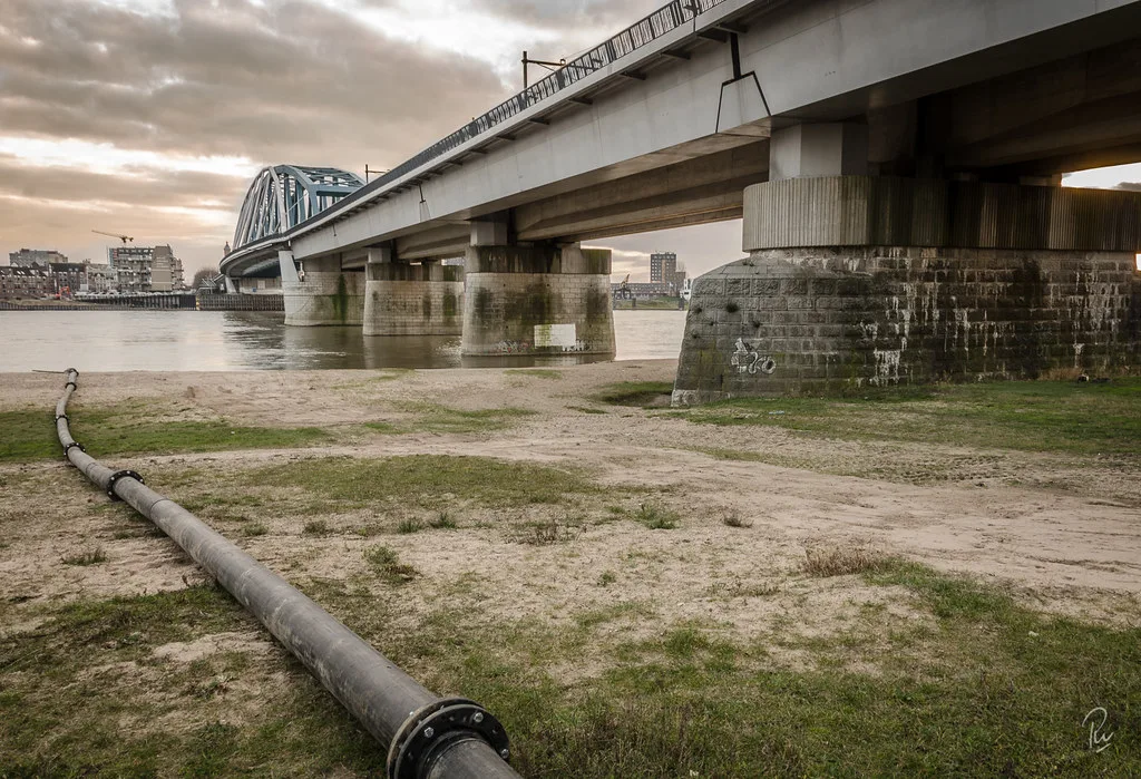 The Waalkade and the Waal bridges, Nijmegen.
