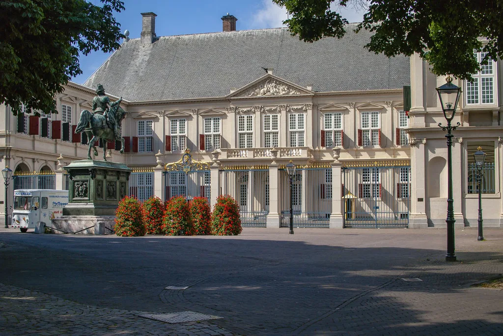 Venue view: Paleis Noordeinde, The Hague, a Dutch rijksmonument.